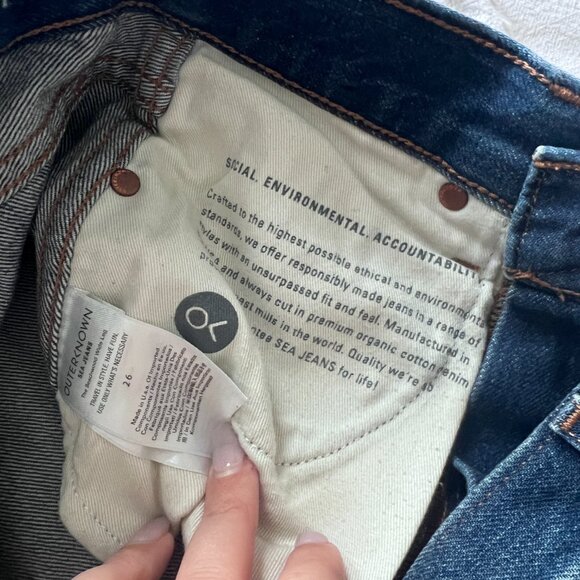 NWT Outerknown Brook Wide Leg Jeans - Picture 11 of 11